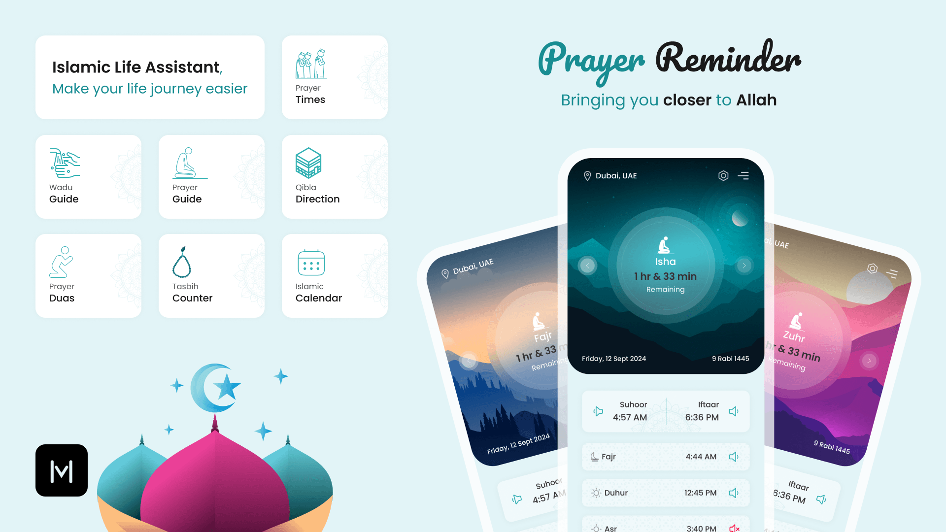 Complete Islamic Prayer App Design